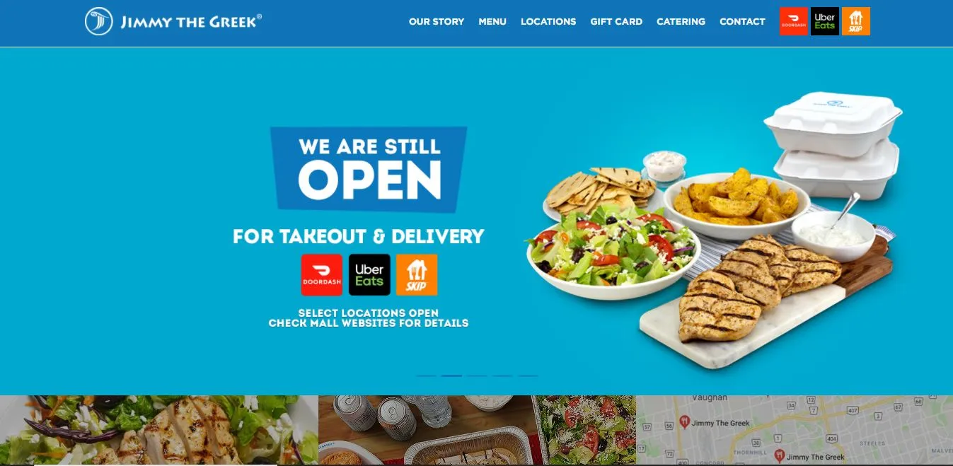 Restaurant Website Example